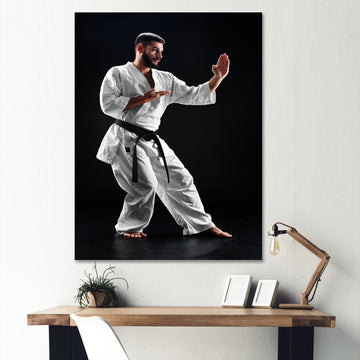 Martial Arts Combat Warrior I - Martial Arts Canvas Wall Art